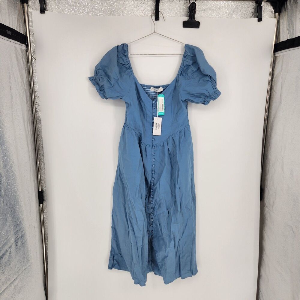 Petal & Pup Women's Blue Large Serenade Midi Dress NWT